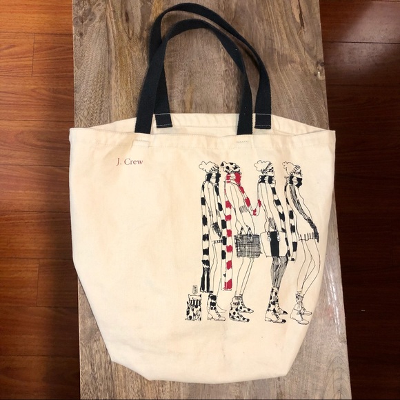 J. Crew Bags Jcrew Canvas Tote Bag Guc Poshmark